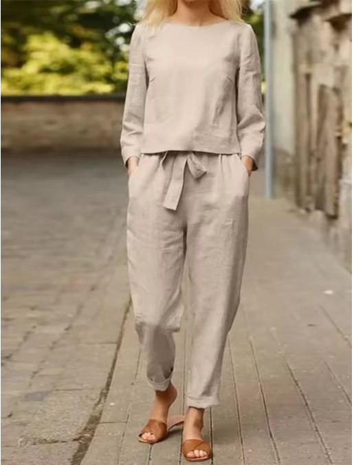 VALENTINA Completo in lino e cotone