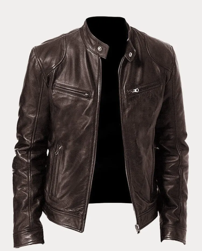 Giacca in pelle modello Biker