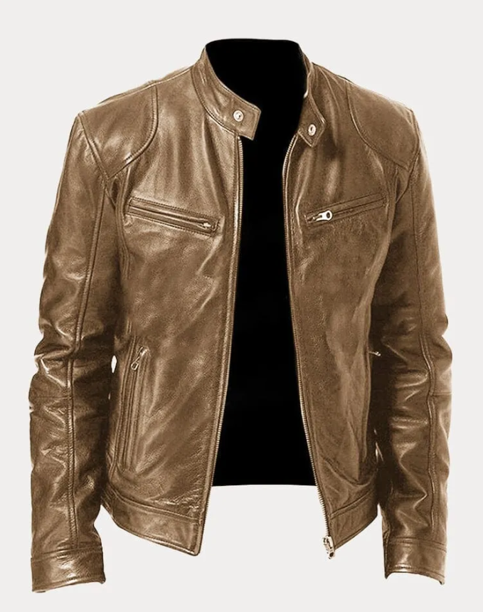 Giacca in pelle modello Biker