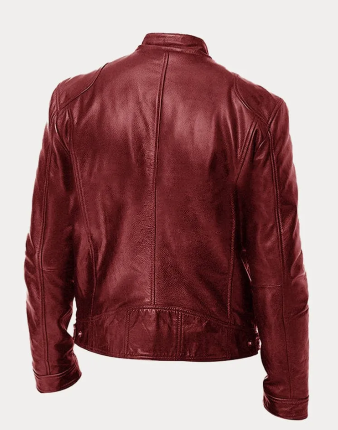 Giacca in pelle modello Biker