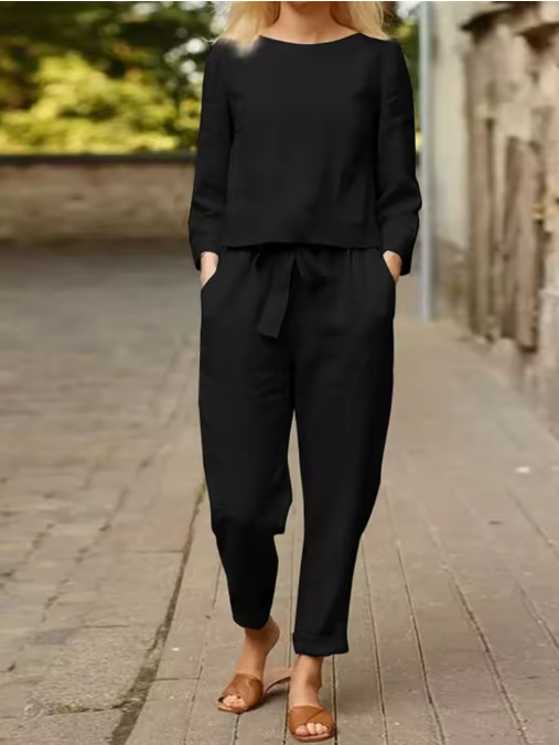 VALENTINA Completo in lino e cotone