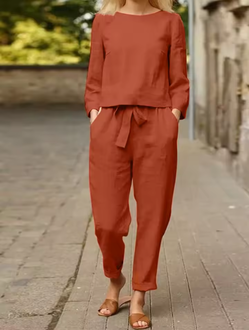VALENTINA Completo in lino e cotone