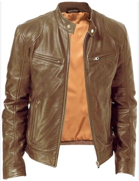 PULSE | Giacca in pelle modello Biker