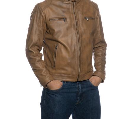 PULSE | Giacca in pelle modello Biker